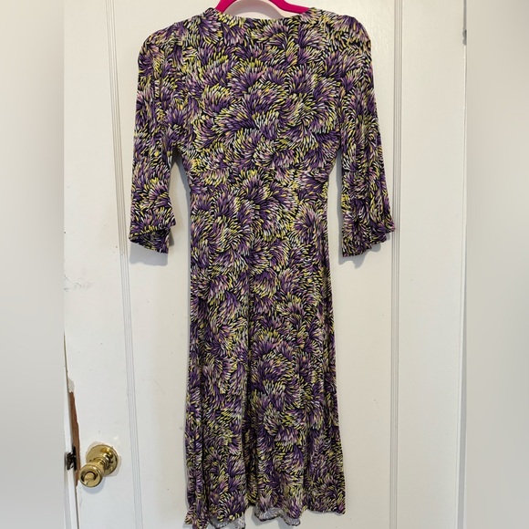 Boden lavendar fireworks floaty jersey knit midi dress US2R - Picture 3 of 5